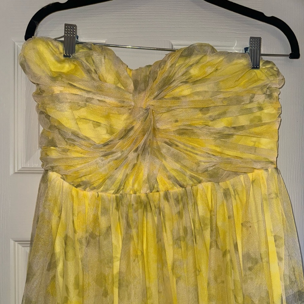 NWT Lulu's Yellow Floral Dress - Picture 3 of 7